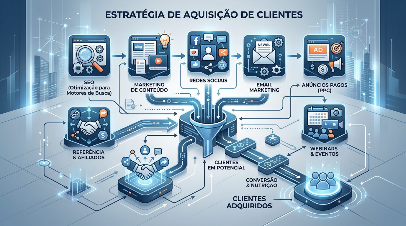 Canais de Aquisição de Clientes: Estratégias Eficazes para Negócios