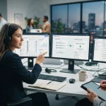 Fluxo integrado de ferramentas digitais conectando etapas de outbound: prospecção, validação de e-mails, sequências automatiz